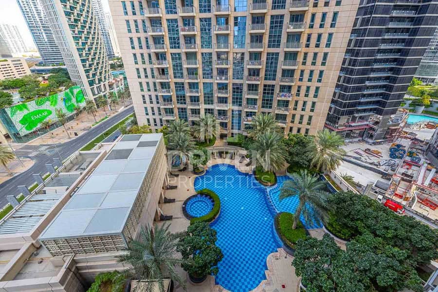 14 Furnished 1 Bed with Burj and Pool Views