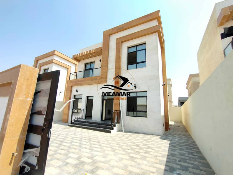 Without a down payment, buy a new villa in Ajman, freehold for all nationalities, excellent location and finishing on the highway direc