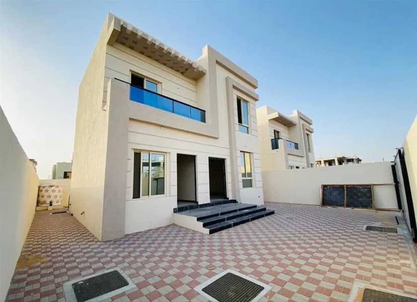 For sale a villa at the price of a snapshot close to the mosque from the most luxurious Ajman villas with a luxurious hotel design and super deluxe fi