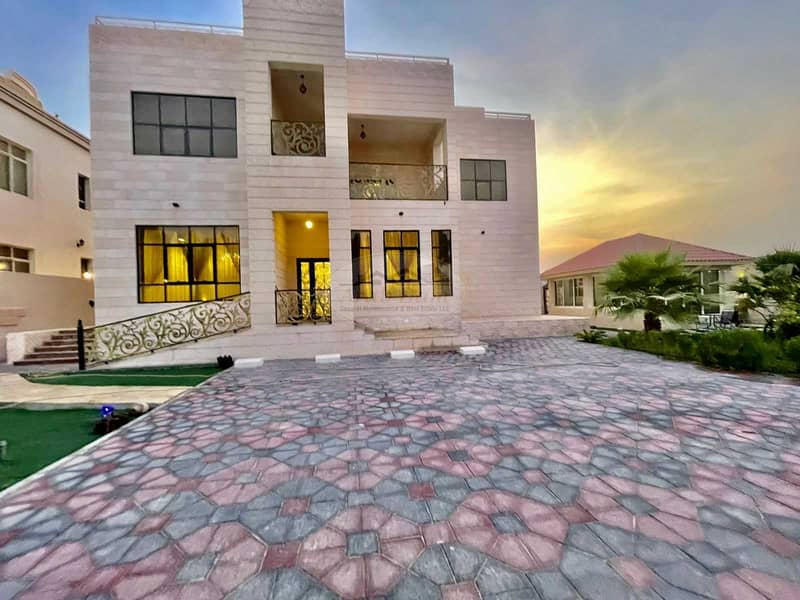 10 Good Offer For Sale - Villa VIP in Khalifa city A - 120 X 110 - Good  location  - Garden - stone - 7 Beed rooms -