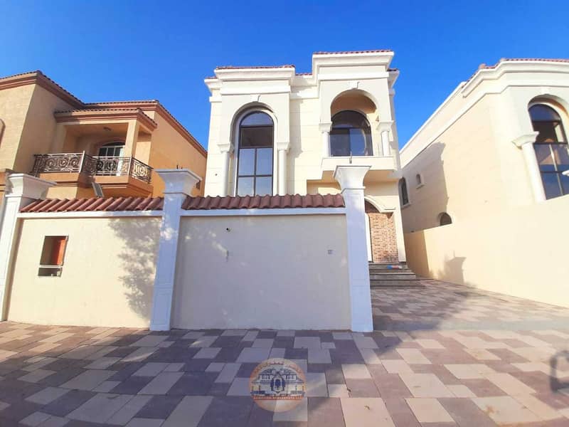 A new villa, the first inhabitant, at an excellent price, in an excellent location, close to the Ajman Academy, and a very sophisticated design, close