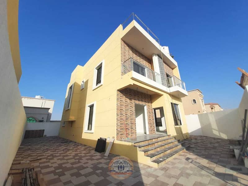 A new villa, the first inhabitant, at an excellent price, in an excellent location, close to the Ajman Academy, and a very sophisticated design, close