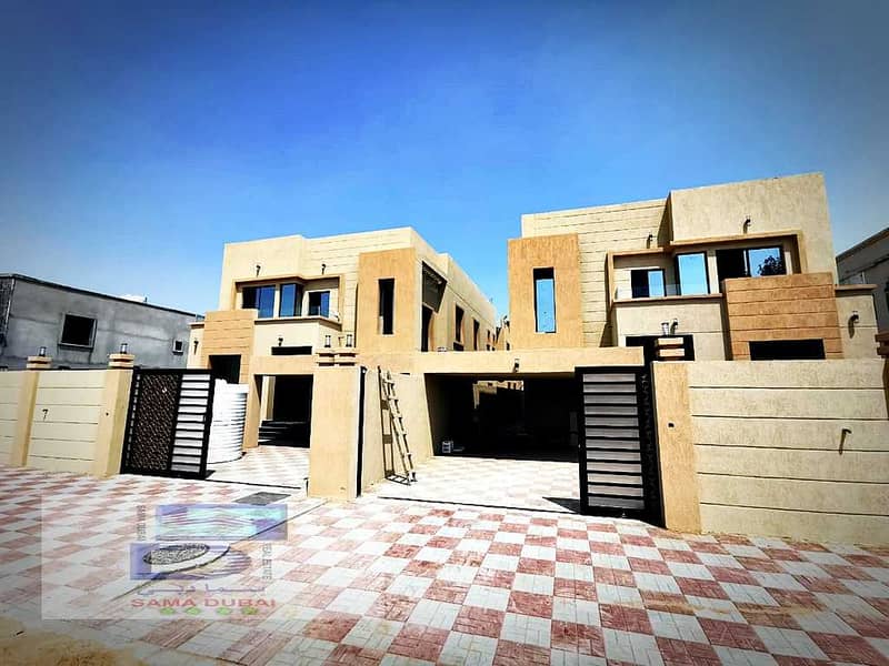 For sale a very luxurious villa, freehold for all nationalities, in Ajman, personal finishing with the latest finishes and international trends `` for