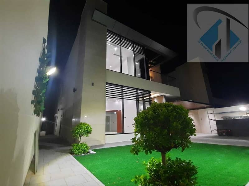 For sale a villa in the Emirate of Ajman, , without a new down payment, the first inhabitant, consisting of five rooms, a board and