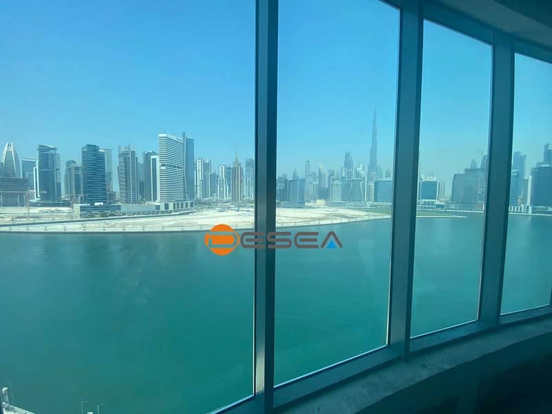 2 Stunning Burj  views  with Canal views | Spacious & bright | Shell & Core