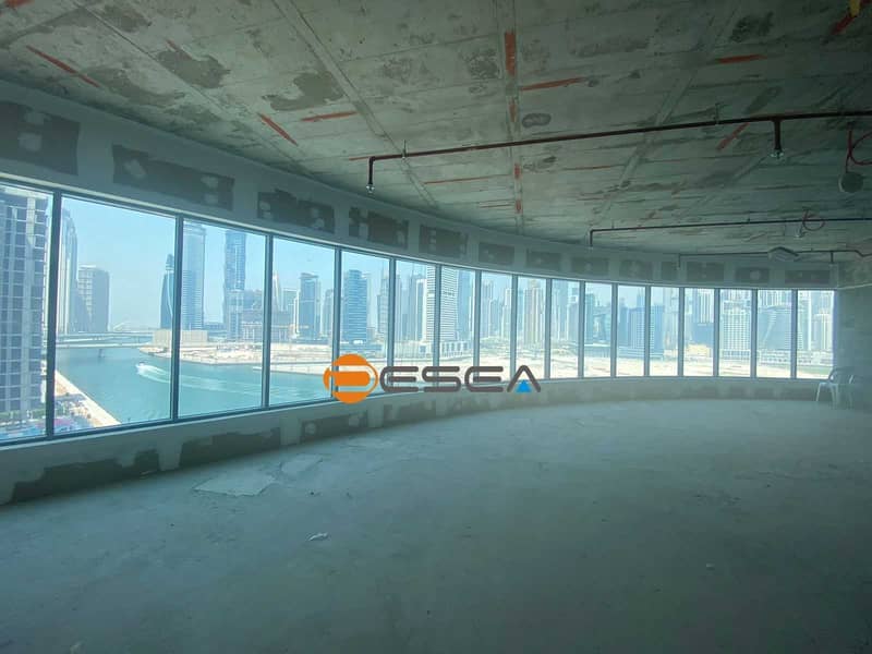 6 Stunning Burj  views  with Canal views | Spacious & bright | Shell & Core