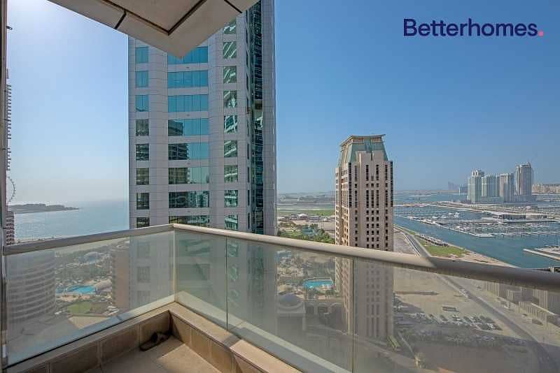 High Floor | Balcony | Full Sea View | Furnished