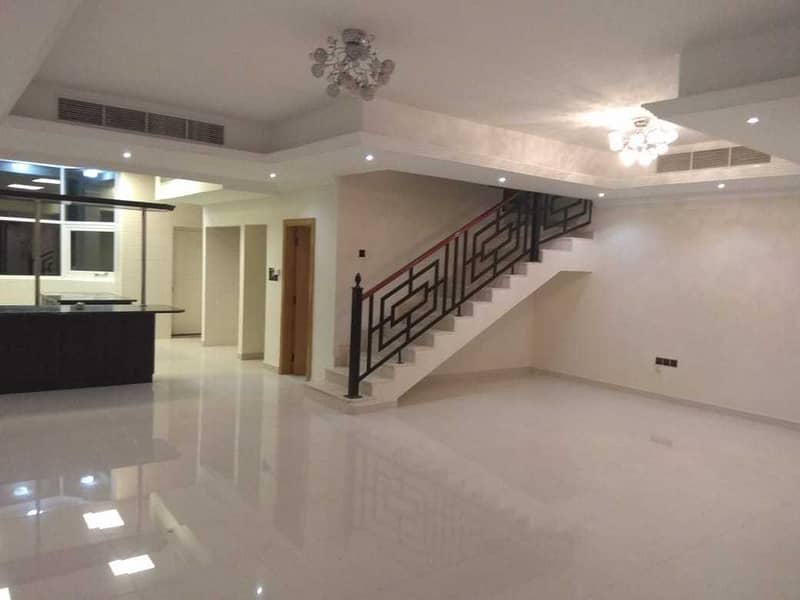 4 bed/hall with maid room Shared pool nice VILLA RENT ONLY 100K