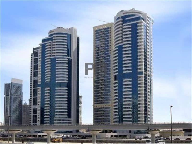 8 Furnished with Balcony| 35k for 4 cheques|Park and Sheikh zayed road view
