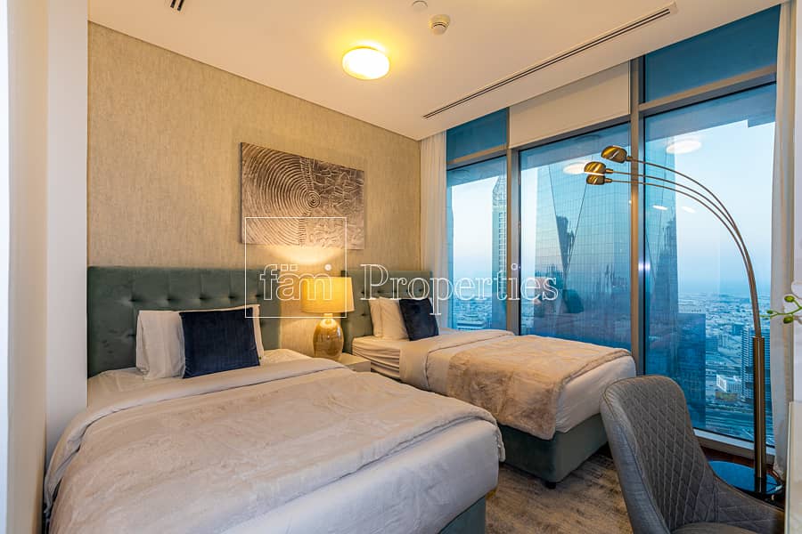 17 Duplex | Sheikh Zayed Road & Skyline View | Vast Living Space
