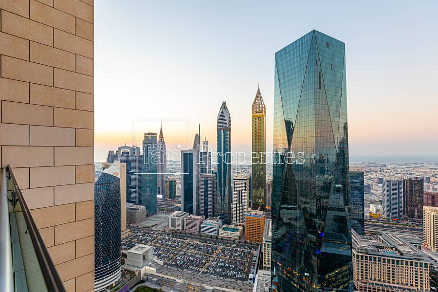 2 Duplex | Sheikh Zayed Road & Skyline View | Vast Living Space