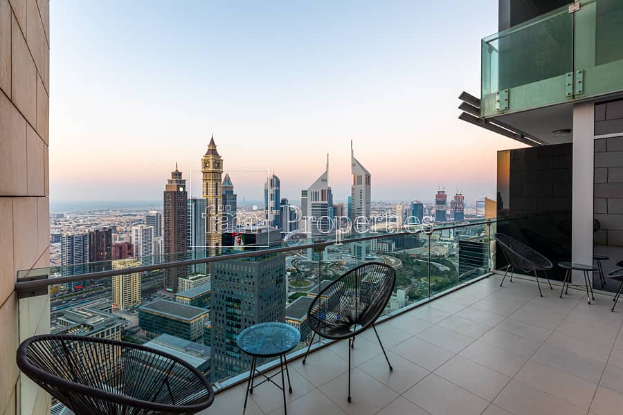 21 Duplex | Sheikh Zayed Road & Skyline View | Vast Living Space