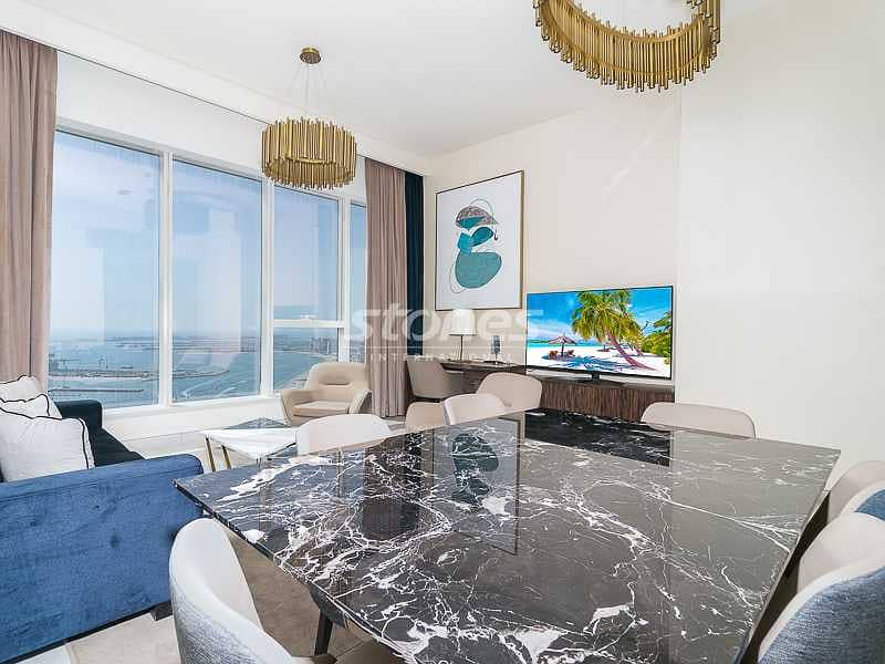 2 Stunning Sea View | Fully Furnished | High Floor