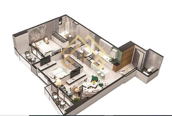 4 AMAZING-APARTMENT l FLEXIBLE PAYMENT PLAN and furnished