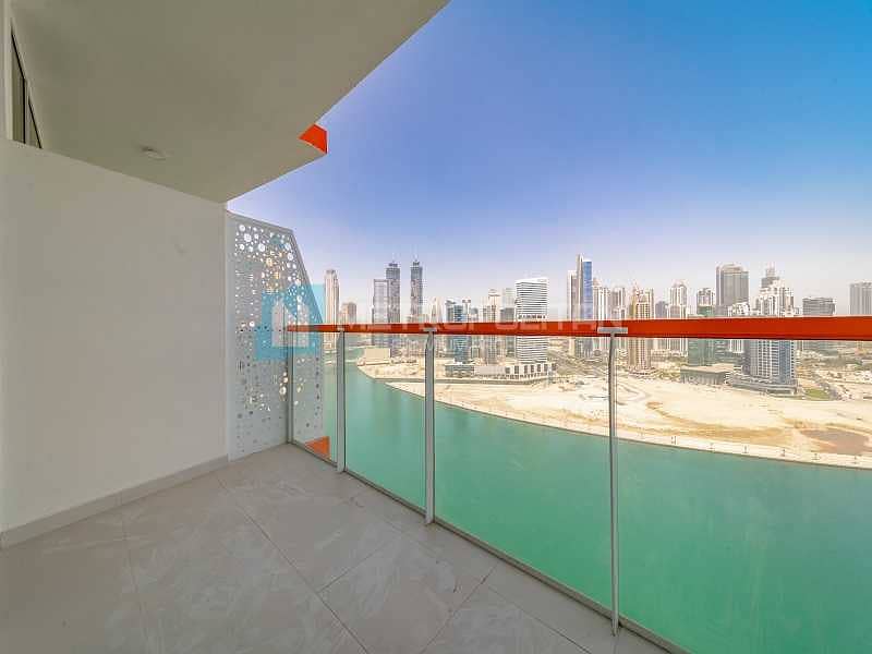 2 Canal and Burj View | Modern Unit | Large Balcony