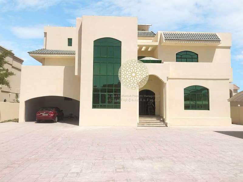 STAND ALONE TRADITIONAL 6 MASTER BEDROOM VILLA WITH MAJLIS OUTSIDE FOR RENT IN KHALIFA CITY A