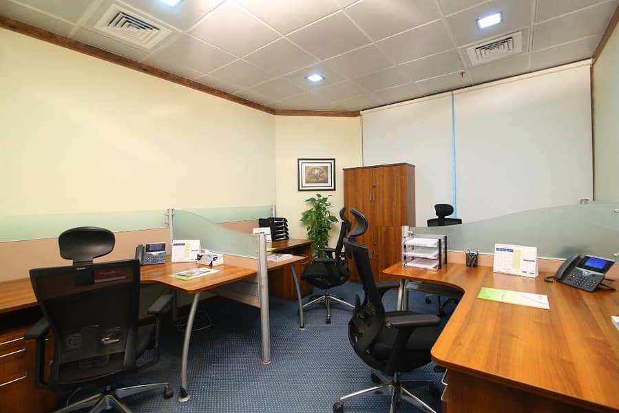 Shared Serviced Office for Rent near metro station AED 40,000/yr