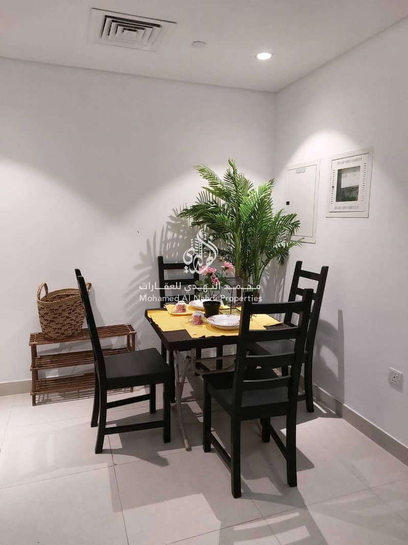 4 Full Furnished  1 BHK  with balcony and open kitchen in AFNAN 4
