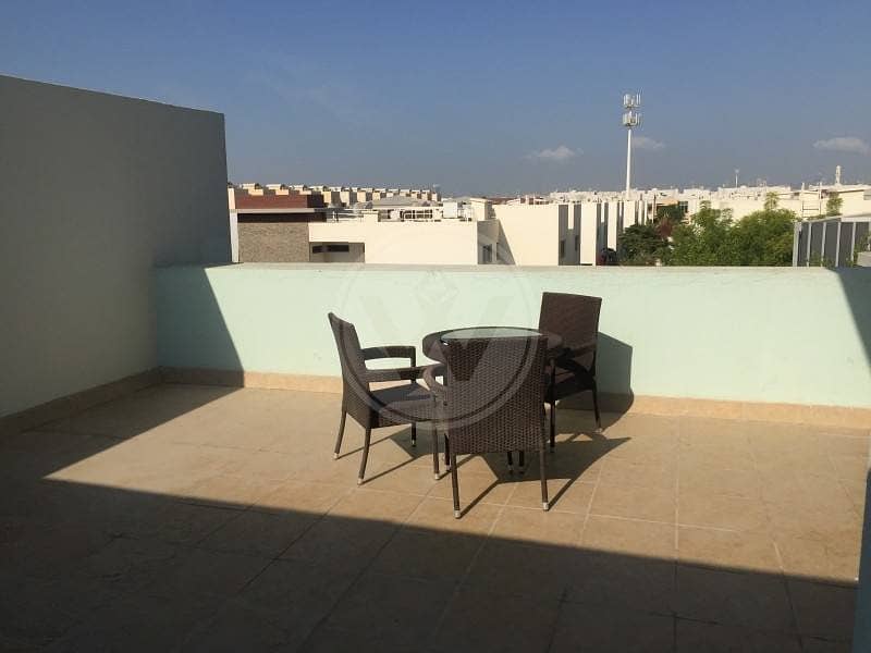 Furnished Studio with Rare Huge Terrace!