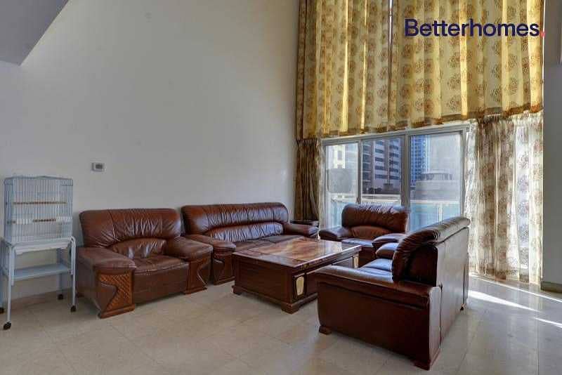 Large 3 bed duplex  | Partial Marina View | Balcony | High Celling