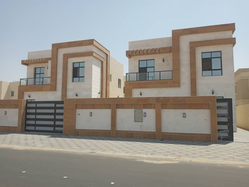 For sale, a very luxurious villa, freehold for life, for all nationalities, in Ajman, with the latest finishes and international trends, bank financin