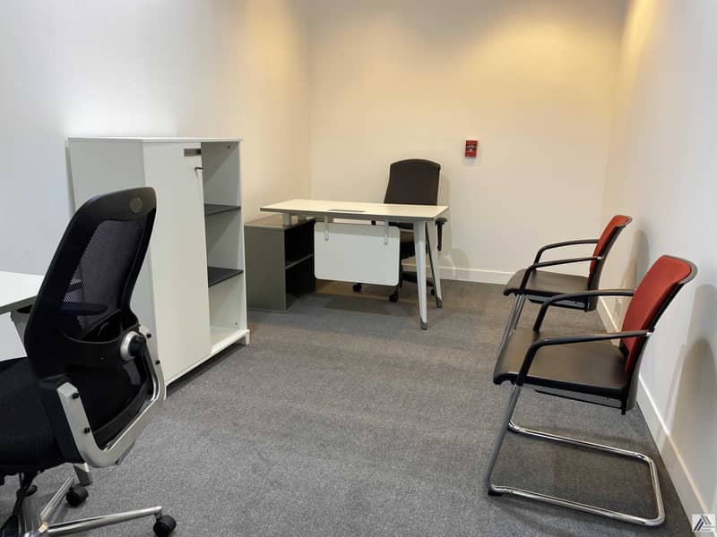 Furnished Office / No Commission / Free DEWA and Internet with conference room facility