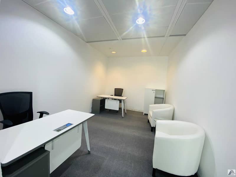 2 Furnished Office / No Commission / Free DEWA and Internet with conference room facility