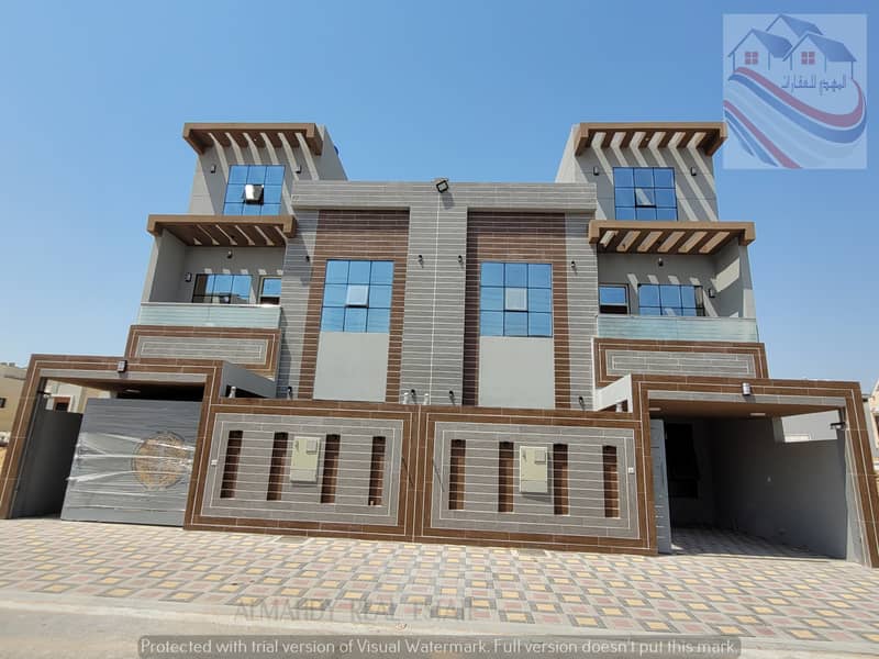 For sale villa, excellent European design, at an excellent price, negotiable, close to all services, near Sheikh Mohammed bin Zayed Street