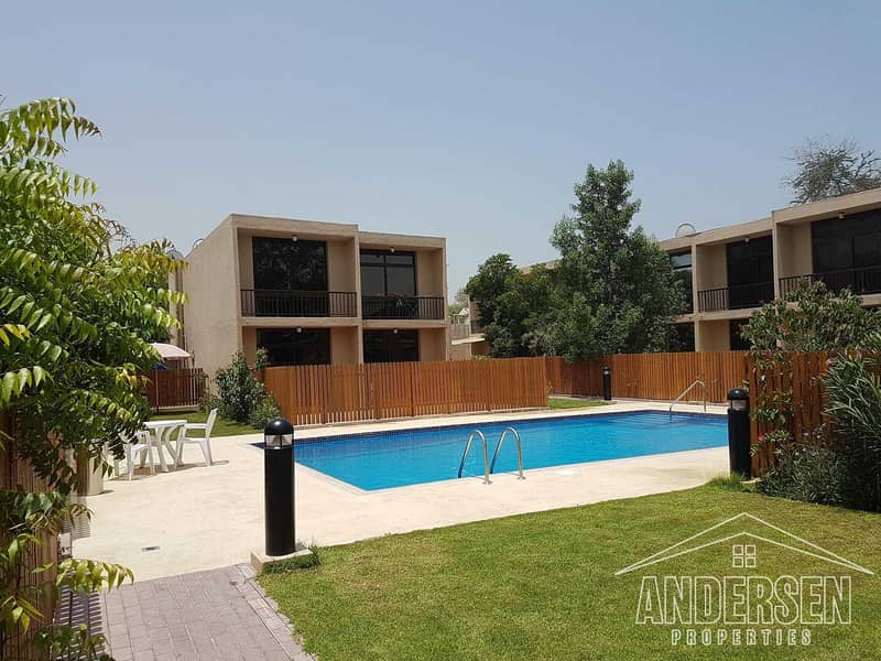Beautifully designed 3BR Villas with maid room for rent |  Family friendly community | Al Badaa