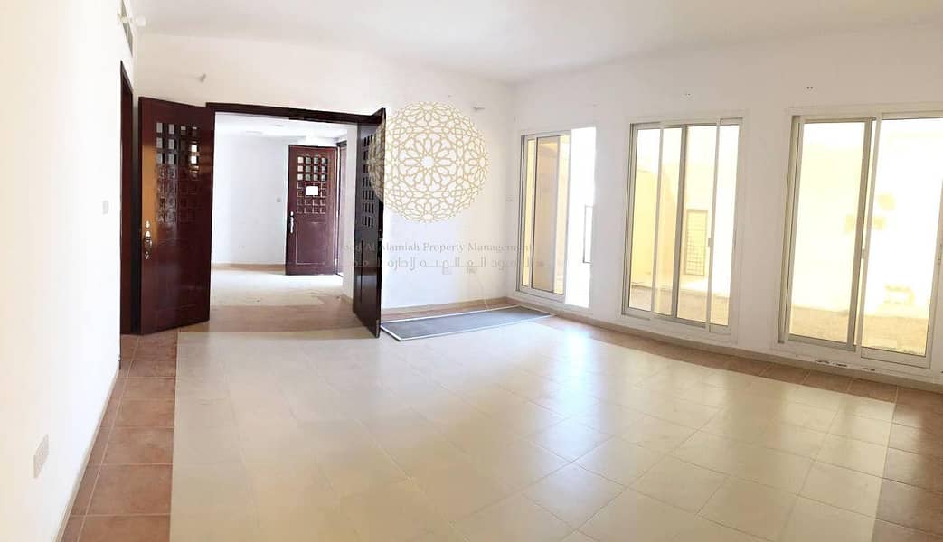 12 STYLISH SEMI INDEPENDENT 6 MASTER BEDROOM VILLA WITH DRIVER ROOM FOR RENT IN A PRIME LOCATION OF MOHAMMED BIN ZAYED CITY