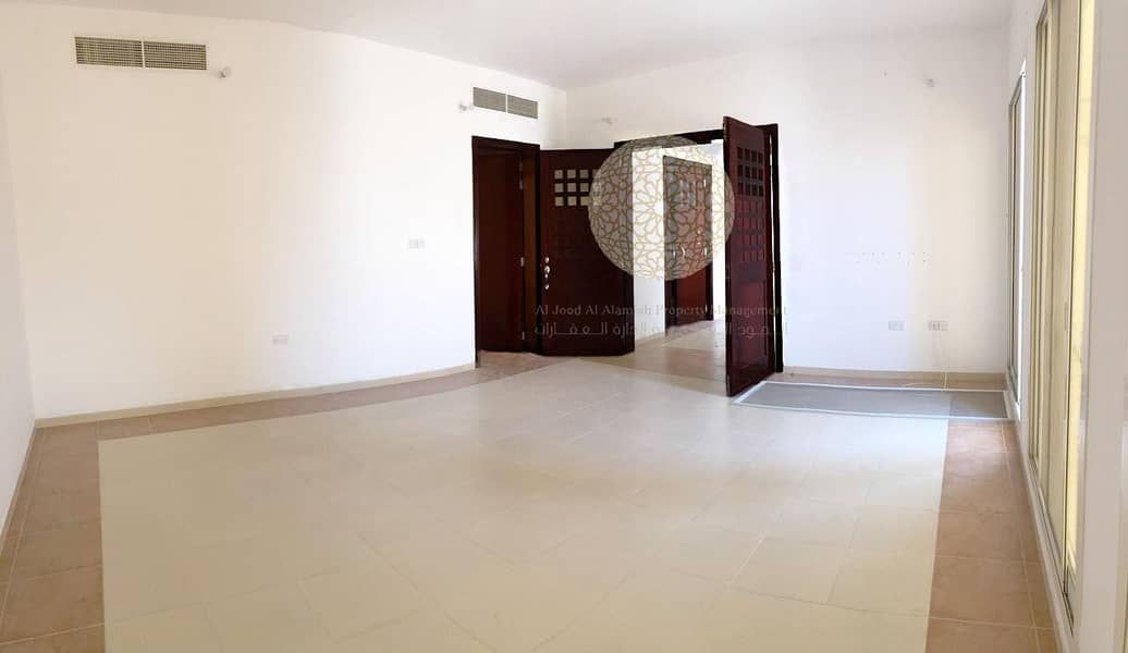 13 STYLISH SEMI INDEPENDENT 6 MASTER BEDROOM VILLA WITH DRIVER ROOM FOR RENT IN A PRIME LOCATION OF MOHAMMED BIN ZAYED CITY