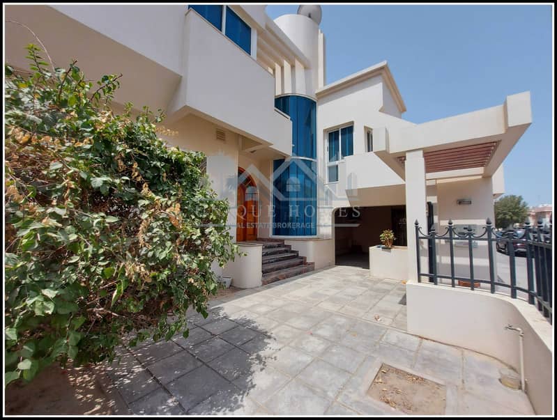 4 BR Semi-Independent Villa in a Compound with a Garden & parking with shutter in Al Garhoud, Ref VL 405