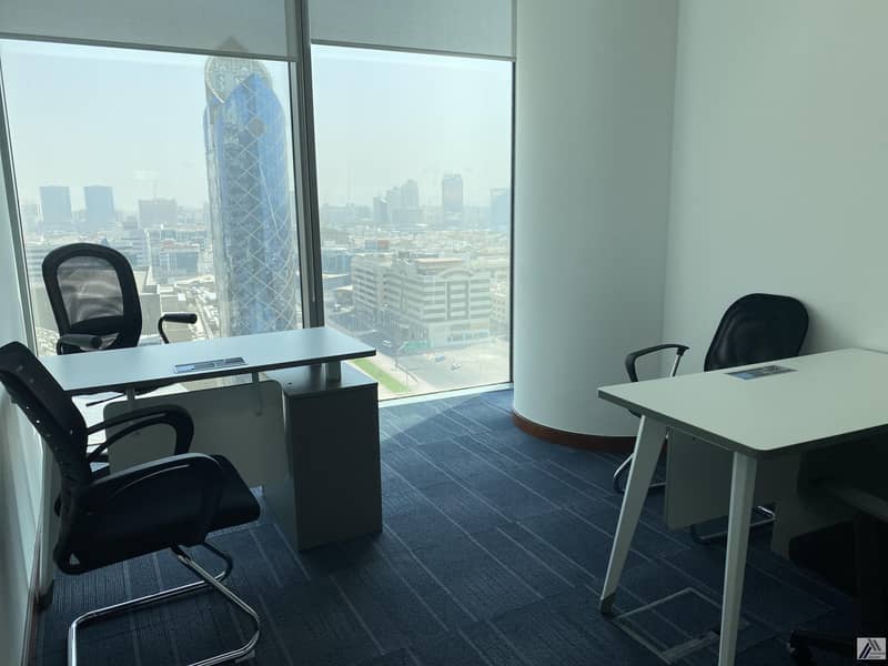 ONE PAYMENT -FULLY FURNISHED SERVICED OFFICE  /HIGH VIEW/ LINKED WITH METRO