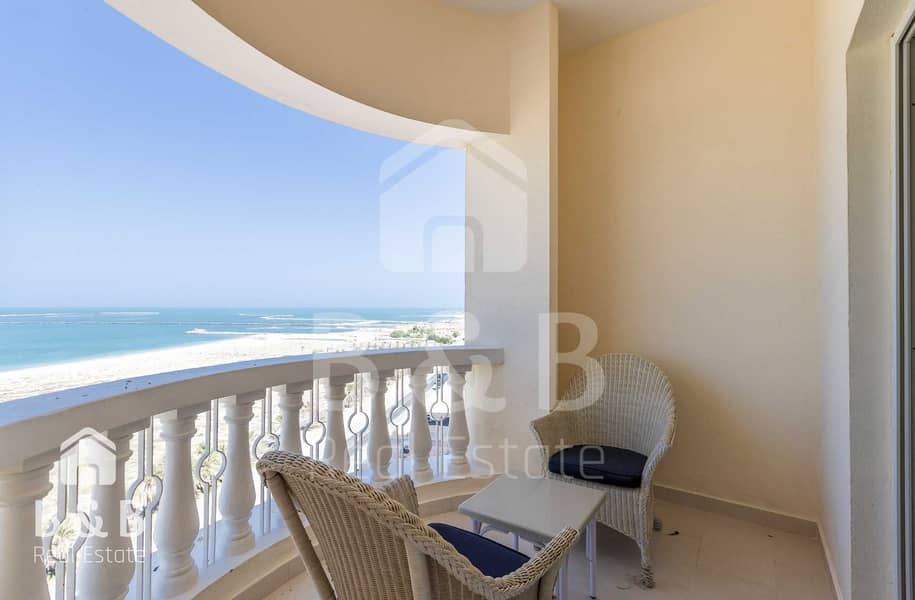 Stunning Furnished Studio Apartment with Sea View in Royal Breeze