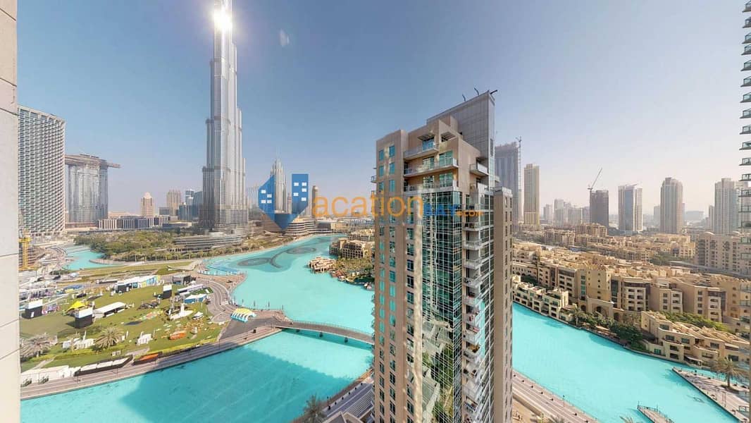 Startling Fountain and Burj Khalifa View - Residence T5