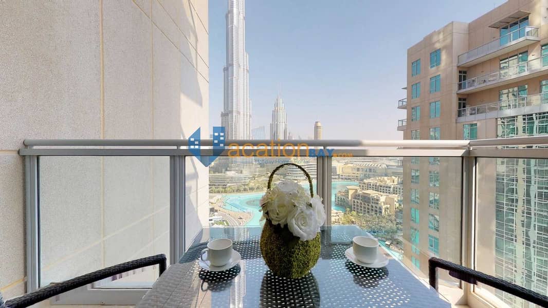 26 Startling Fountain and Burj Khalifa View - Residence T5