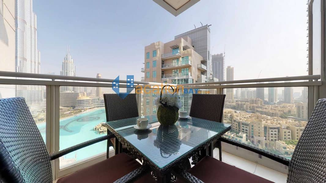 27 Startling Fountain and Burj Khalifa View - Residence T5