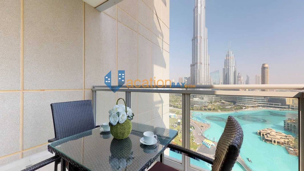 28 Startling Fountain and Burj Khalifa View - Residence T5