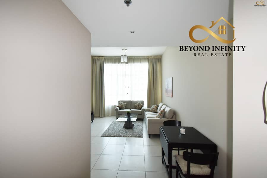 3 Lake View |  Furnished 2 BR Apt | High floor