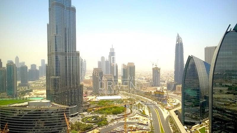 Vacant Studio w/ Full Burj Khalifa View.