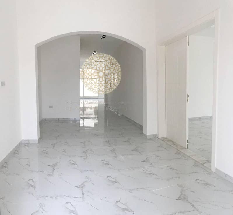 9 BRAND NEW STAND ALONE 5 MASTER BEDROOM VILLA WITH KITCHEN OUTSIDE AND DRIVER ROOM FOR RENT IN MOHAMMED BIN ZAYED CITY