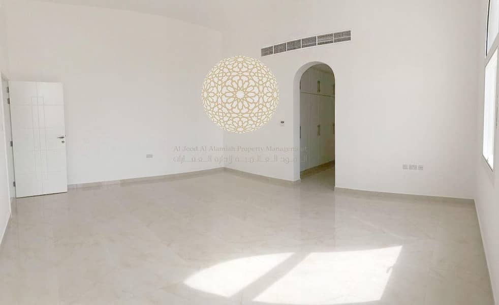 21 BRAND NEW STAND ALONE 5 MASTER BEDROOM VILLA WITH KITCHEN OUTSIDE AND DRIVER ROOM FOR RENT IN MOHAMMED BIN ZAYED CITY