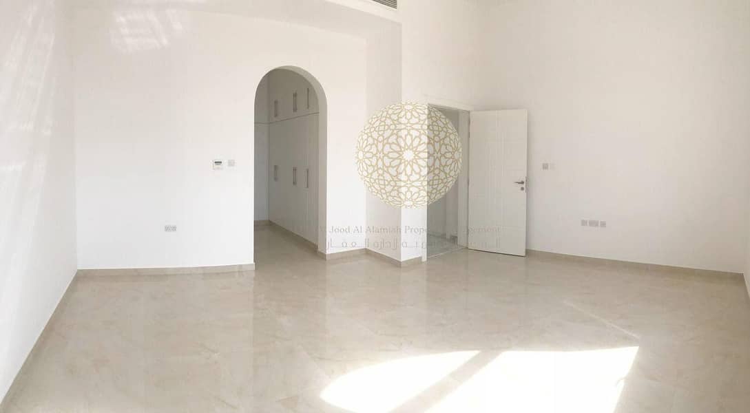 23 BRAND NEW STAND ALONE 5 MASTER BEDROOM VILLA WITH KITCHEN OUTSIDE AND DRIVER ROOM FOR RENT IN MOHAMMED BIN ZAYED CITY