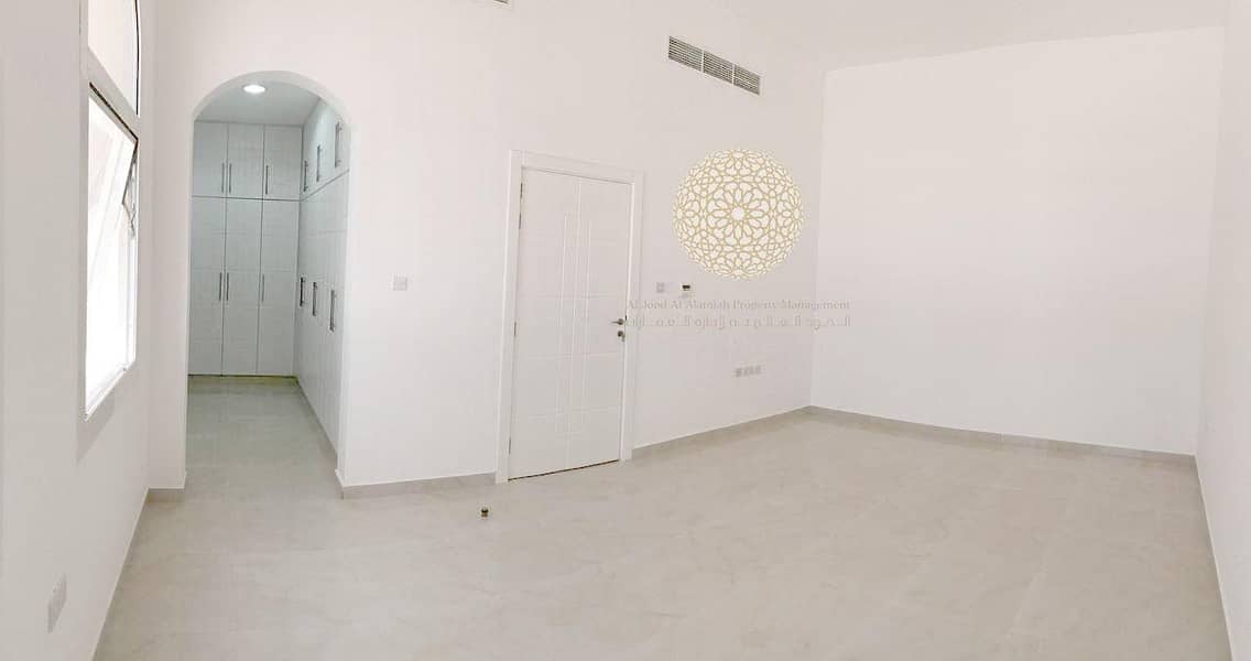 24 BRAND NEW STAND ALONE 5 MASTER BEDROOM VILLA WITH KITCHEN OUTSIDE AND DRIVER ROOM FOR RENT IN MOHAMMED BIN ZAYED CITY