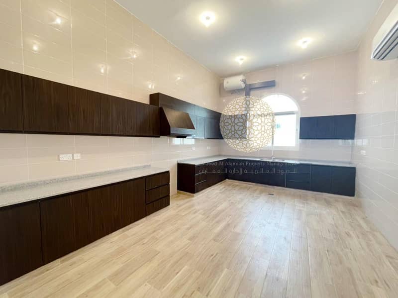 39 BRAND NEW STAND ALONE 5 MASTER BEDROOM VILLA WITH KITCHEN OUTSIDE AND DRIVER ROOM FOR RENT IN MOHAMMED BIN ZAYED CITY