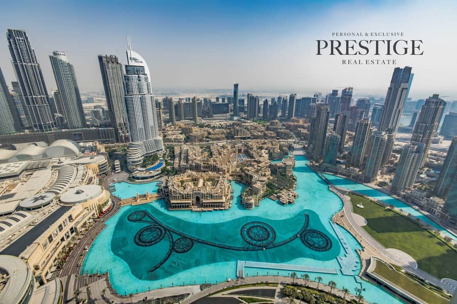 6 Full Fountain View I Burj Khalifa I Exclusive
