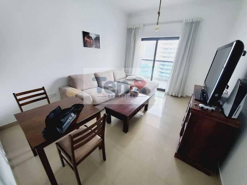 4 Multiple chqs| Furnished 1BR Apt| with Large Balcony