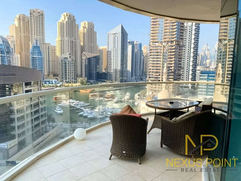 Amazing Partial Marina View & Sea View 3 BR