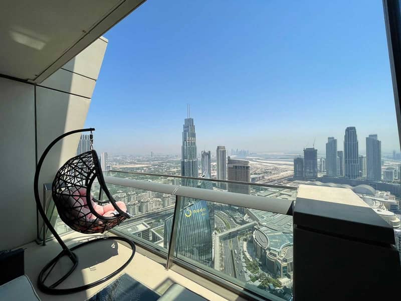 2 Stunning View of Burj Khalifa | High Floor