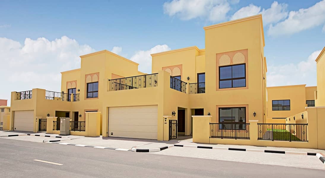 9 2-Car Garage Two Story House Design with 4 Bedrooms at Sharjah